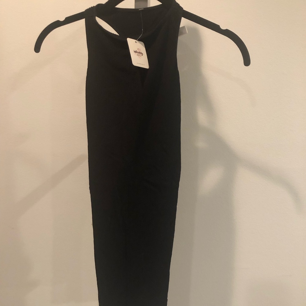 FREE PEOPLE RACERBACK TANK BLACK